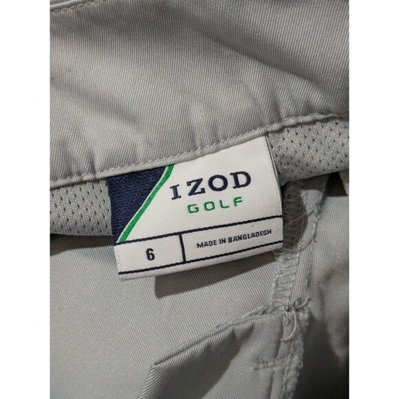 Gray IZOD Golf Bermuda Shorts Tailored Stretch Polyester Size 6 Women's - Picture 6 of 8